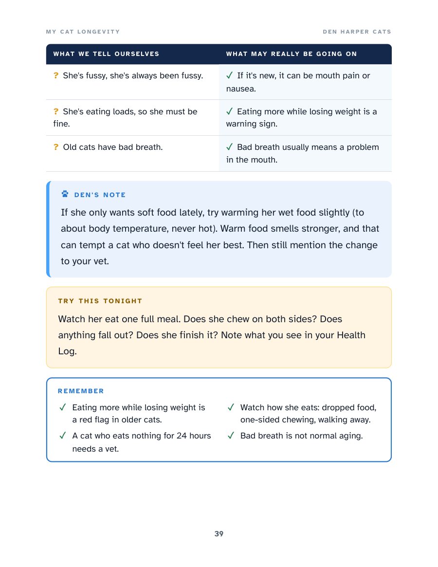 A table: what we tell ourselves, and what may really be going on